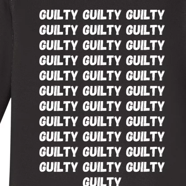 Trump Guilty On 34 Countstrump Verdict President 2024 Baby Long Sleeve Bodysuit