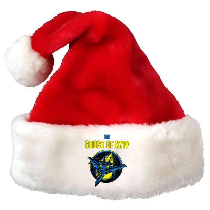 The Ghost Of Kyiv Ukraine Premium Christmas Santa Hat