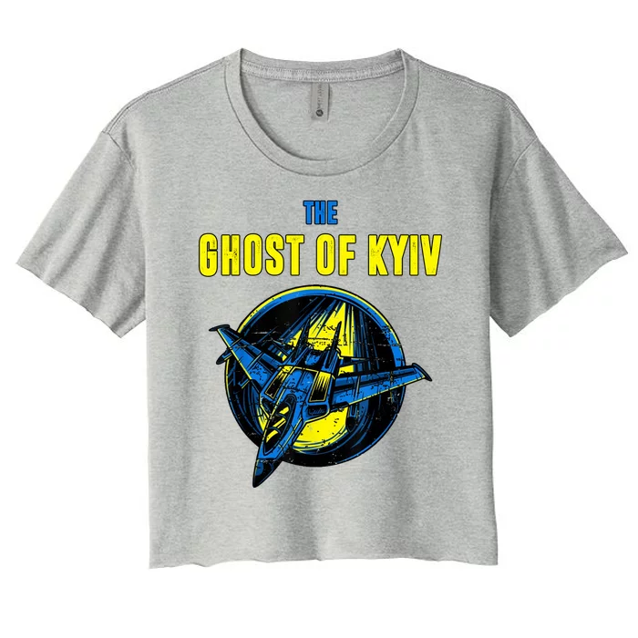 The Ghost Of Kyiv Ukraine Women's Crop Top Tee