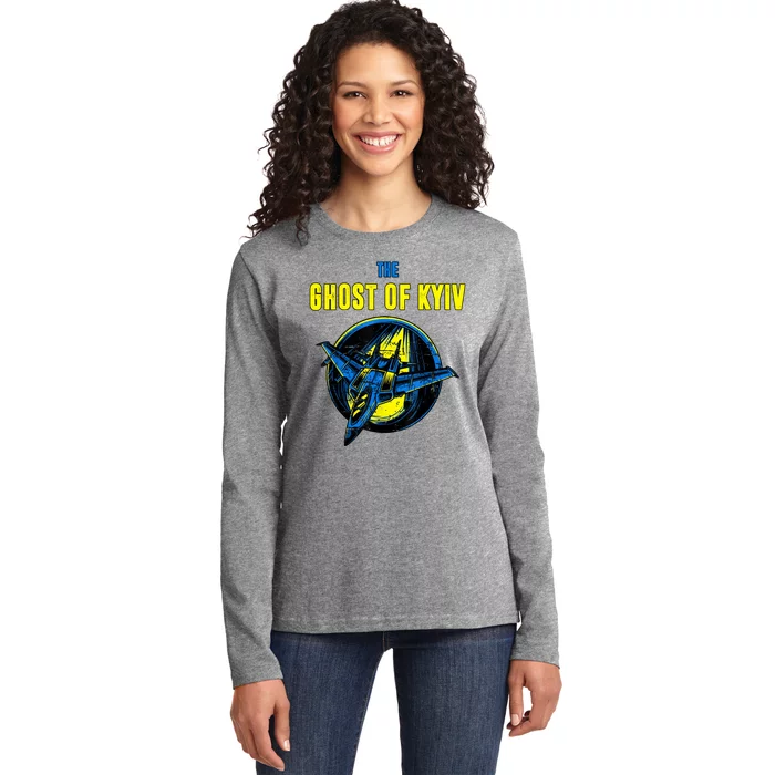 The Ghost Of Kyiv Ukraine Ladies Long Sleeve Shirt