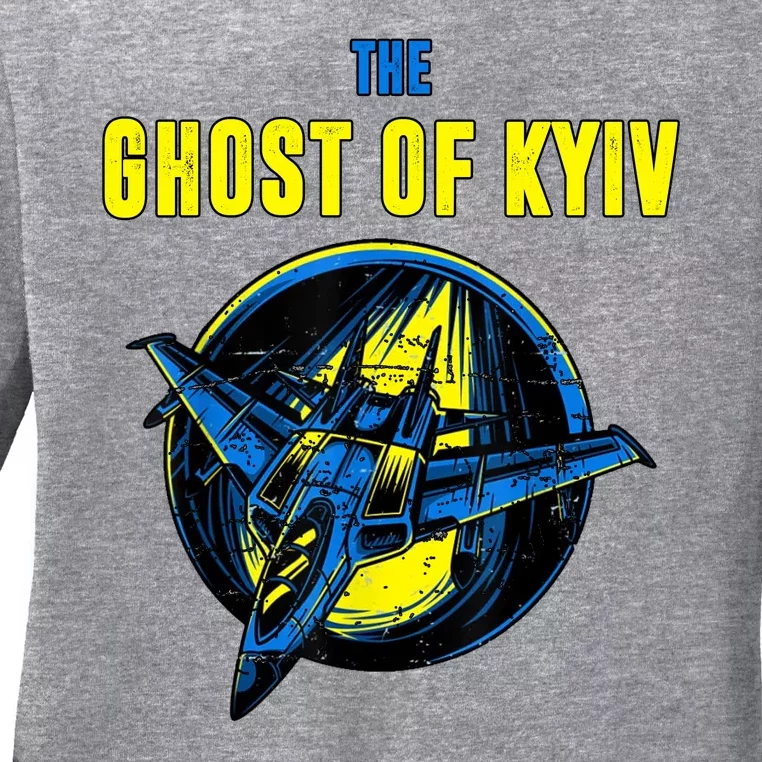 The Ghost Of Kyiv Ukraine Ladies Long Sleeve Shirt