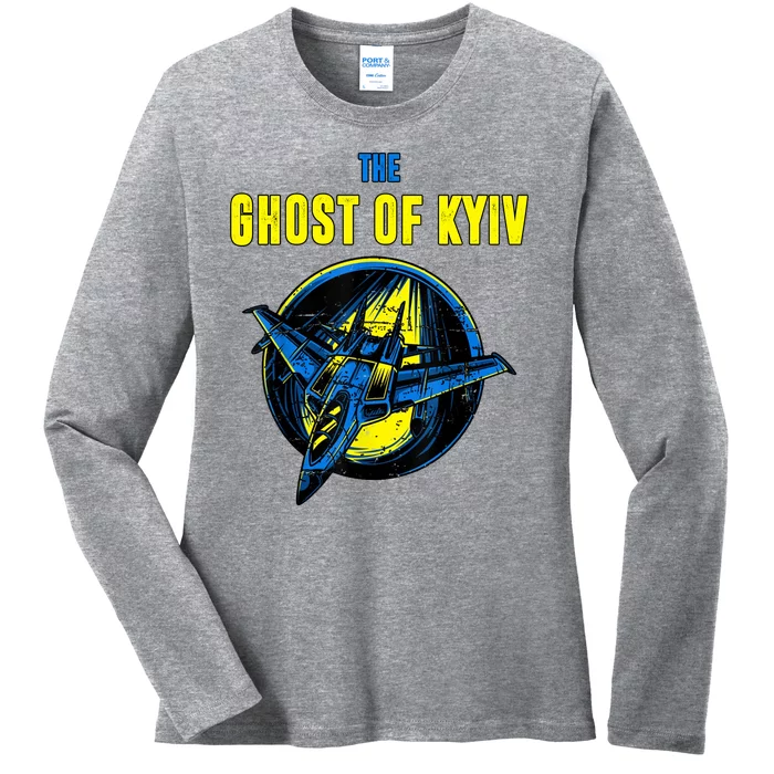 The Ghost Of Kyiv Ukraine Ladies Long Sleeve Shirt