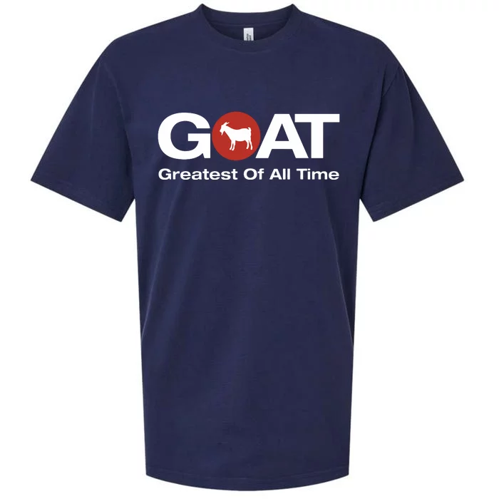 The Greatest Of All Time GOAT Design Sueded Cloud Jersey T-Shirt