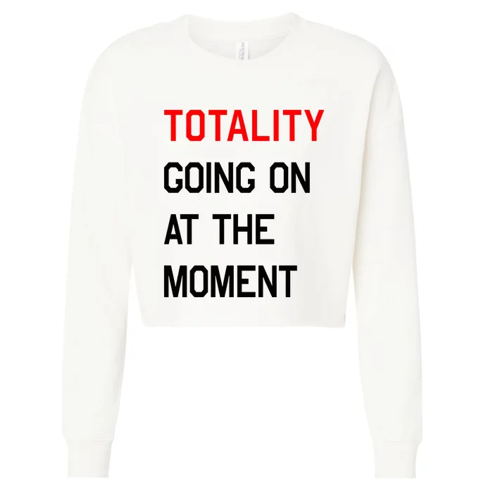 Totality Going On At The Moment Cropped Pullover Crew