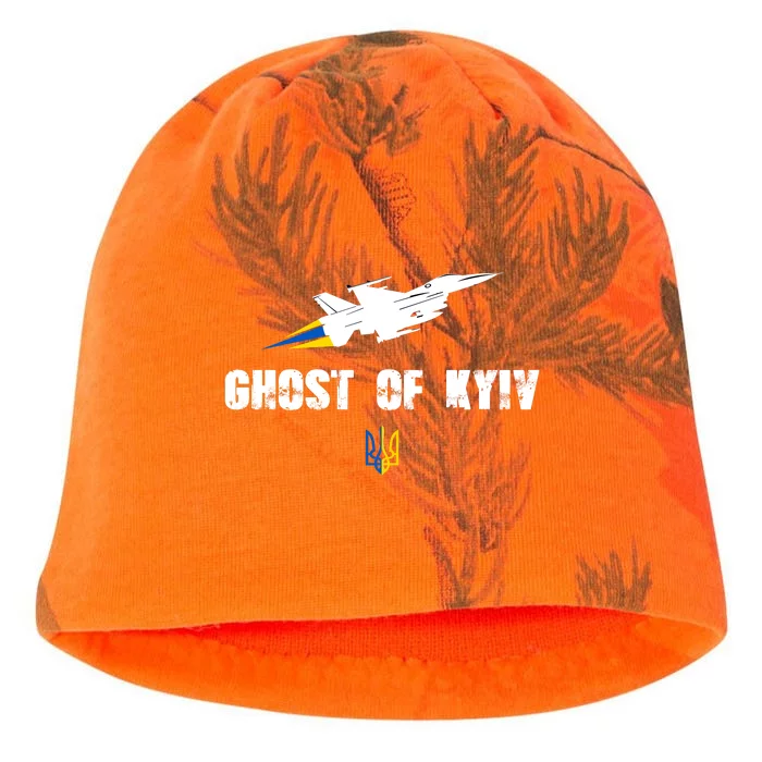 The Ghost Of Kyiv Fighter Pilot Military Stand With Ukraine Kati - Camo Knit Beanie