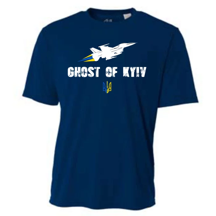 The Ghost Of Kyiv Fighter Pilot Military Stand With Ukraine Cooling Performance Crew T-Shirt