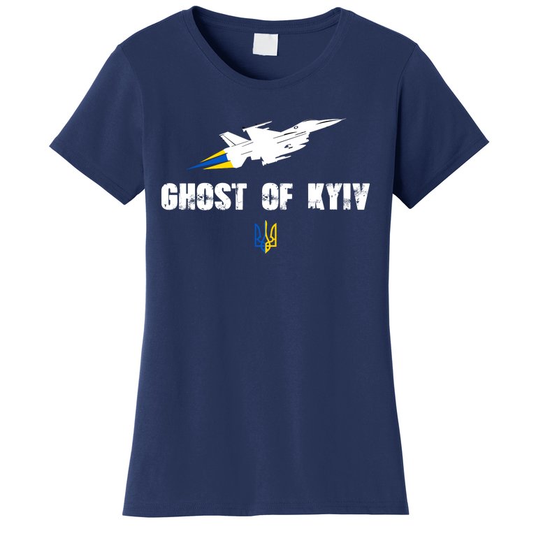 The Ghost Of Kyiv Fighter Pilot Military Stand With Ukraine Women's T-Shirt