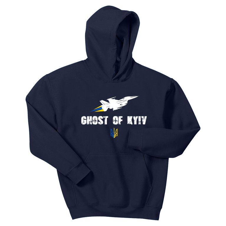 The Ghost Of Kyiv Fighter Pilot Military Stand With Ukraine Kids Hoodie
