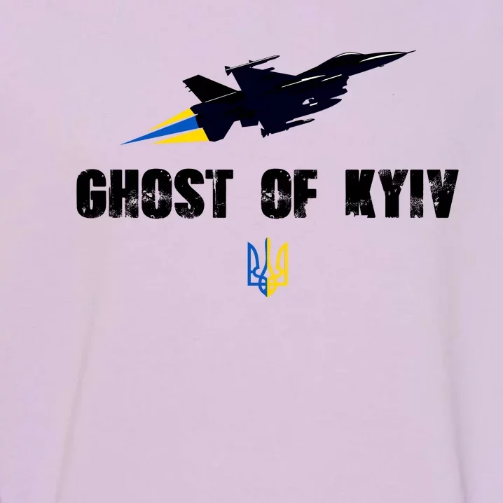 The Ghost Of Kyiv Fighter Pilot Military Stand With Ukraine Garment-Dyed Sweatshirt