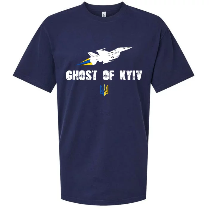 The Ghost Of Kyiv Fighter Pilot Military Stand With Ukraine Sueded Cloud Jersey T-Shirt