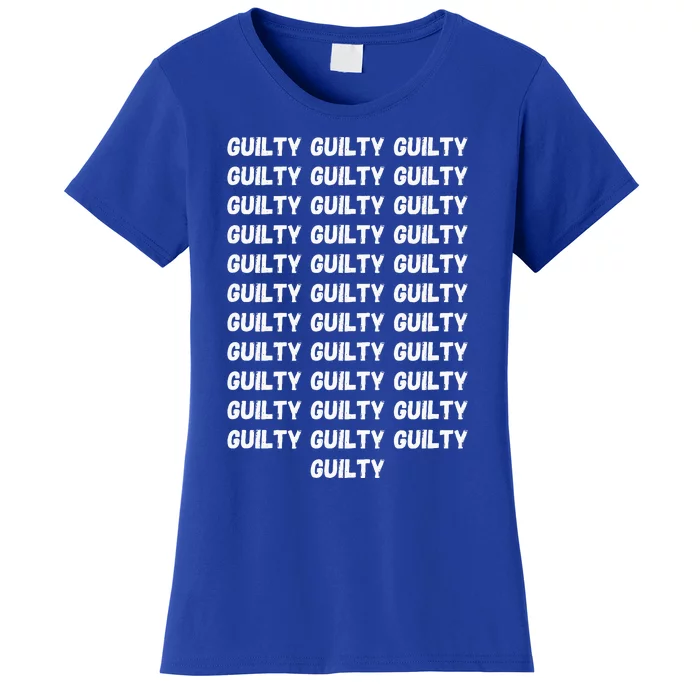 Trump Guilty On 34 Countstrump Verdict President 2024 Women's T-Shirt