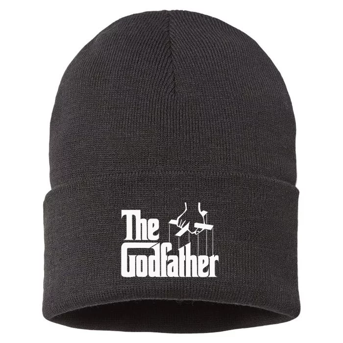 The Godfather Original White Title Sustainable Knit Beanie