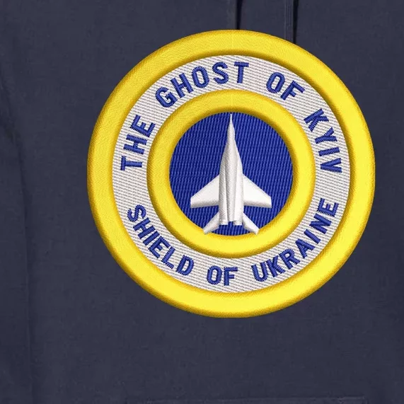 The Ghost Of Kyiv Shield Of Ukraine Premium Hoodie