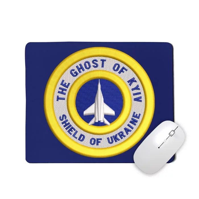 The Ghost Of Kyiv Shield Of Ukraine Mousepad