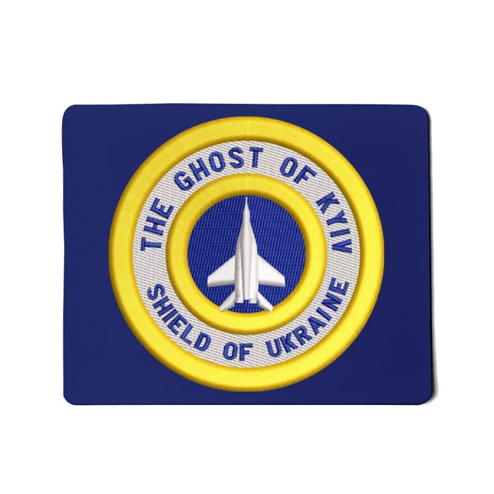 The Ghost Of Kyiv Shield Of Ukraine Mousepad