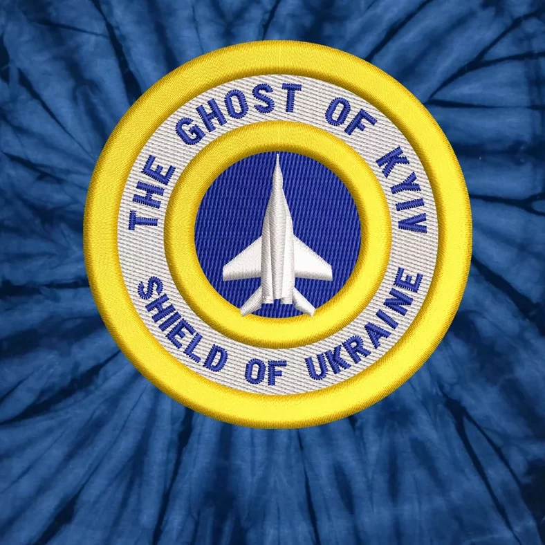 The Ghost Of Kyiv Shield Of Ukraine Tie-Dye T-Shirt