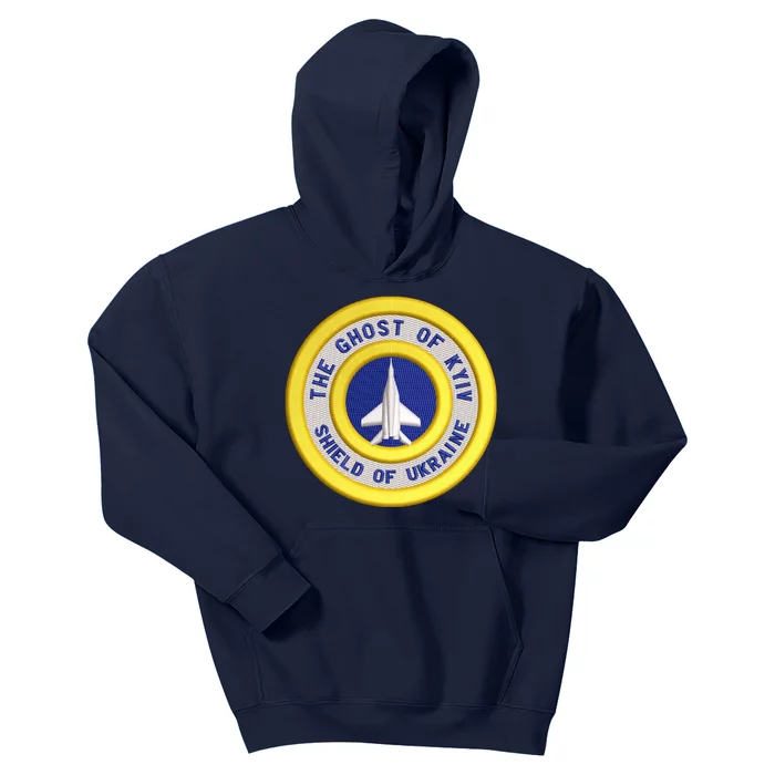 The Ghost Of Kyiv Shield Of Ukraine Kids Hoodie