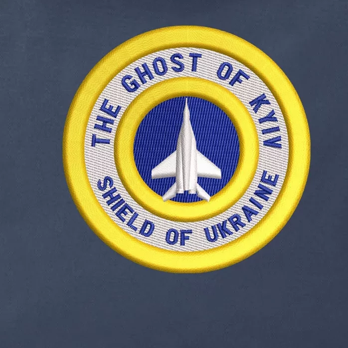 The Ghost Of Kyiv Shield Of Ukraine Zip Tote Bag