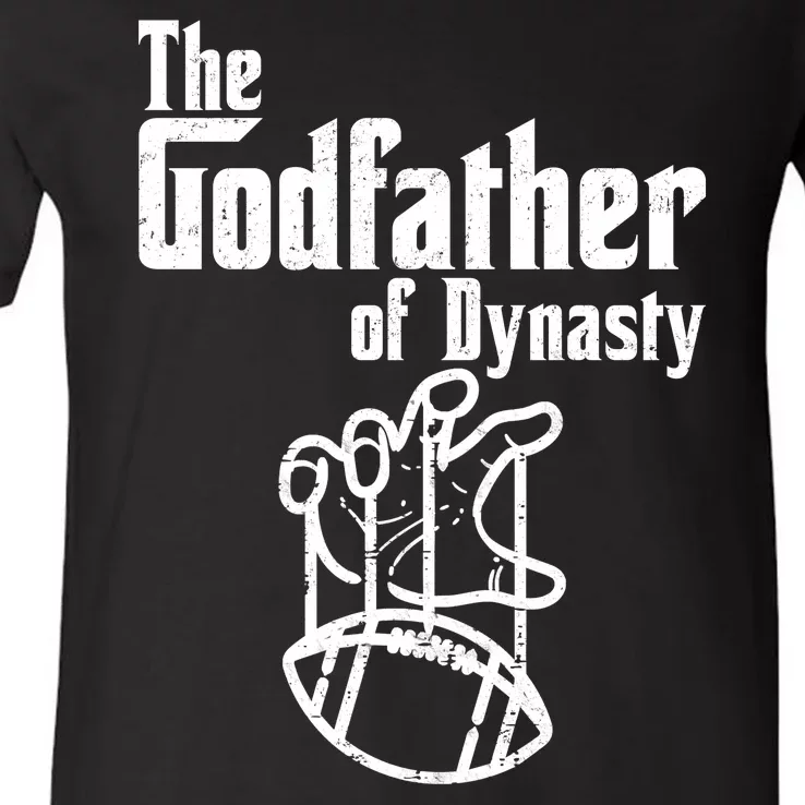 The Godfather Of Dynasty Football V-Neck T-Shirt