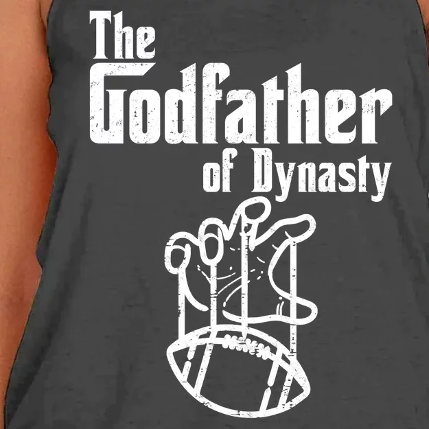 The Godfather Of Dynasty Football Women's Knotted Racerback Tank