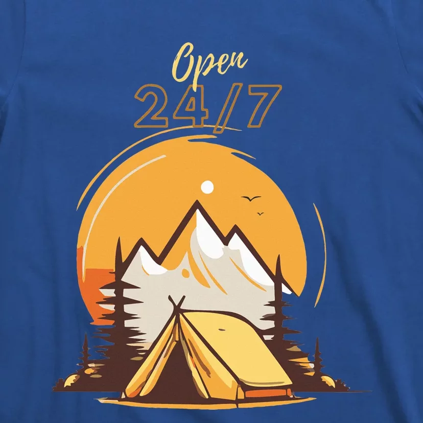 The Great Outdoors Open 247 Camping Scene T-Shirt