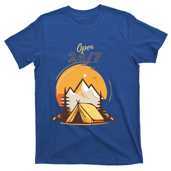 The Great Outdoors Open 247 Camping Scene T-Shirt