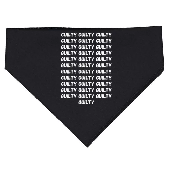 Trump Guilty On 34 Countstrump Verdict President 2024 USA-Made Doggie Bandana