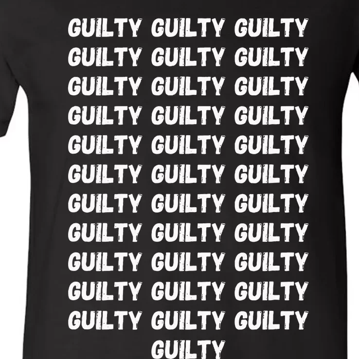 Trump Guilty On 34 Countstrump Verdict President 2024 V-Neck T-Shirt