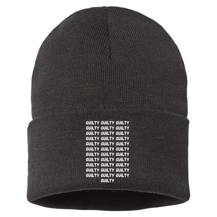 Trump Guilty On 34 Countstrump Verdict President 2024 Sustainable Knit Beanie