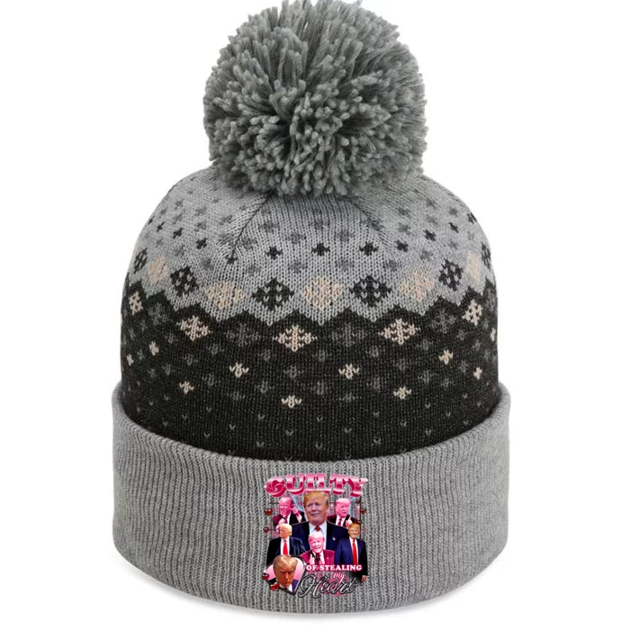 Trump Guilty Of Stealing My Heart Funny Donald Trump Lover The Baniff Cuffed Pom Beanie