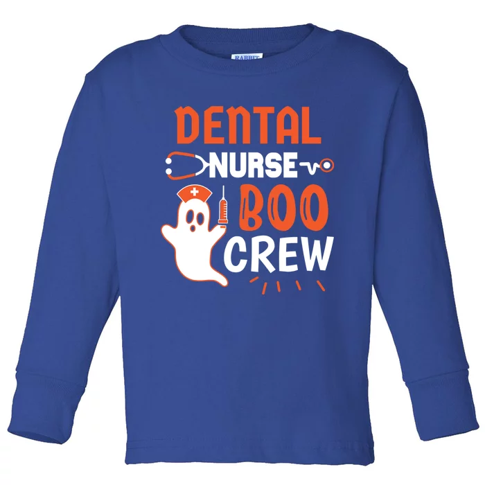 Teeth Ghost Pumpkin Witch Cute Dental Halloween Dentist Gift Toddler Long Sleeve Shirt