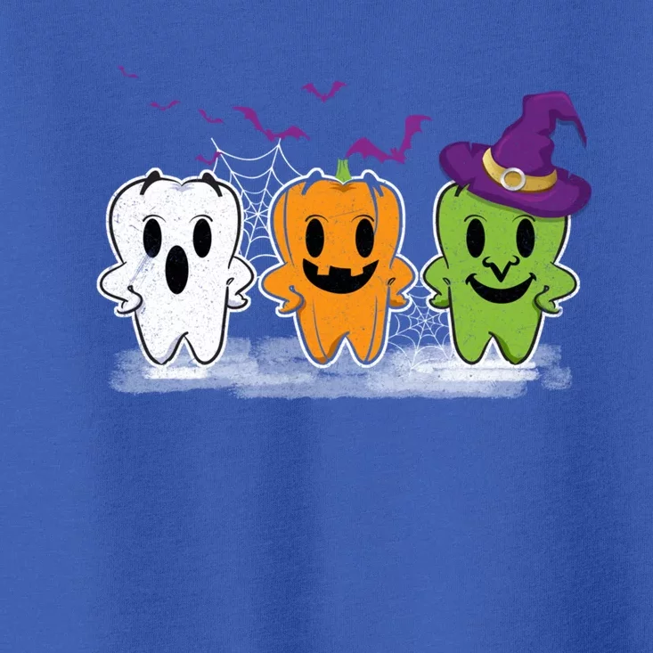 Teeth Ghost Pumpkin Witch Cute Dental Halloween Dentist Meaningful Gift Toddler T-Shirt