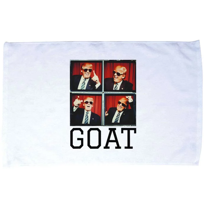 The Greatest President Photobooth Cool Donald Trump Goat Microfiber Hand Towel