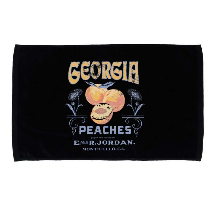 Trendy Georgia Peaches Vintage Poster Microfiber Hand Towel