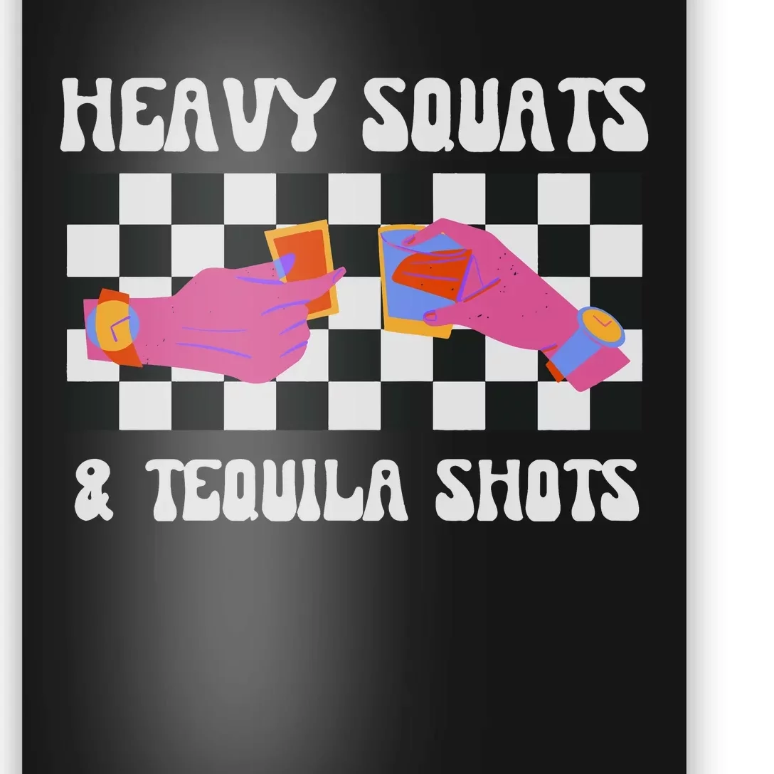 Tequila Gym Pump Cover Weight Lifting Poster