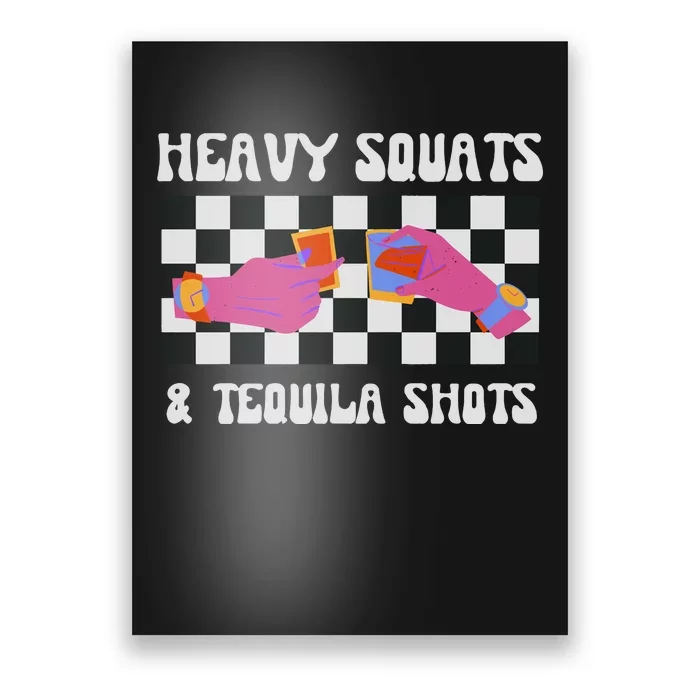 Tequila Gym Pump Cover Weight Lifting Poster