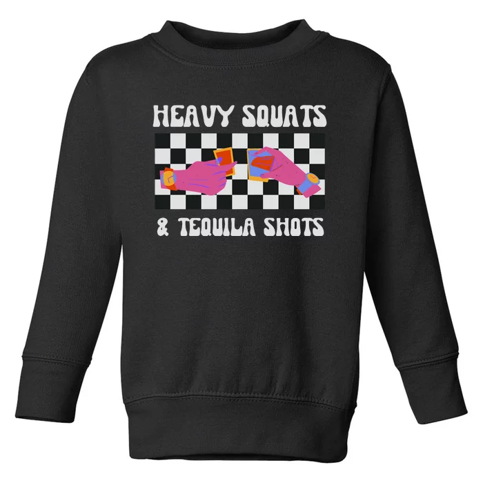 Tequila Gym Pump Cover Weight Lifting Toddler Sweatshirt