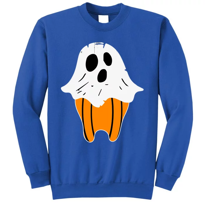 Tooth Ghost Pumpkin Boo Dental Costumes For Adults Halloween Cute Gift Sweatshirt