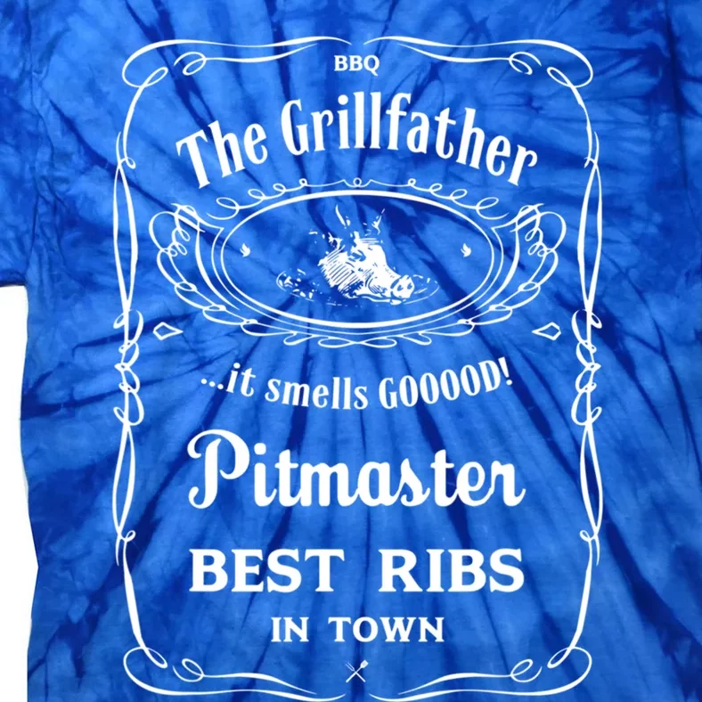 The Grillfather Pitmaster Gift Tie-Dye T-Shirt