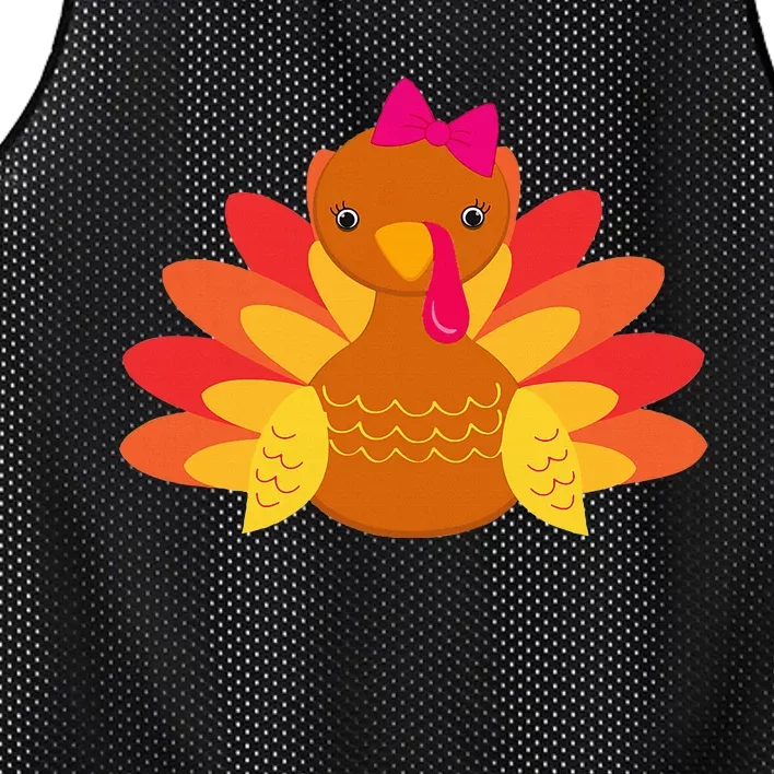 Turkey Girl Pilgrim Funny Thanksgiving Mesh Reversible Basketball Jersey Tank