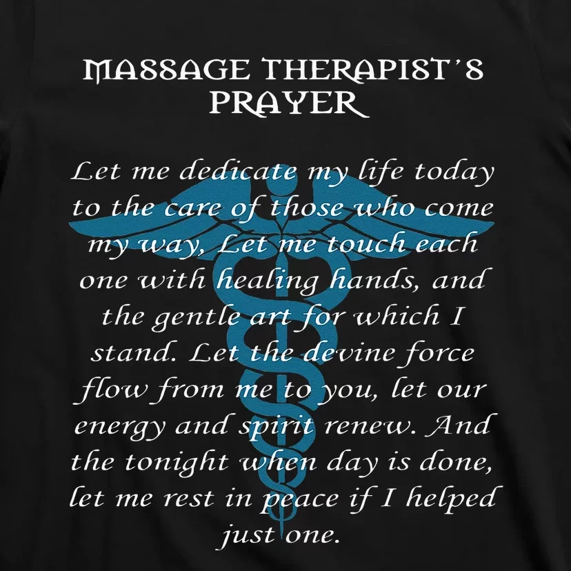 Therapy Gift Prayer Of Massage Therapist T-Shirt