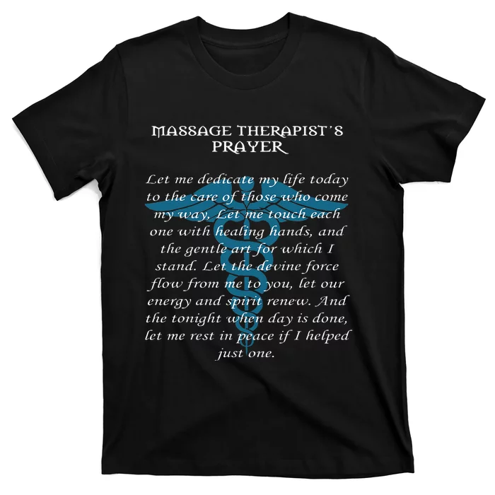 Therapy Gift Prayer Of Massage Therapist T-Shirt