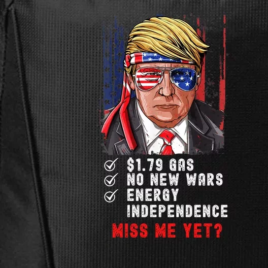 Trump Gas Prices Miss Me Yet City Backpack