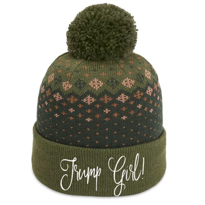 Trump Girl! President Support The Baniff Cuffed Pom Beanie