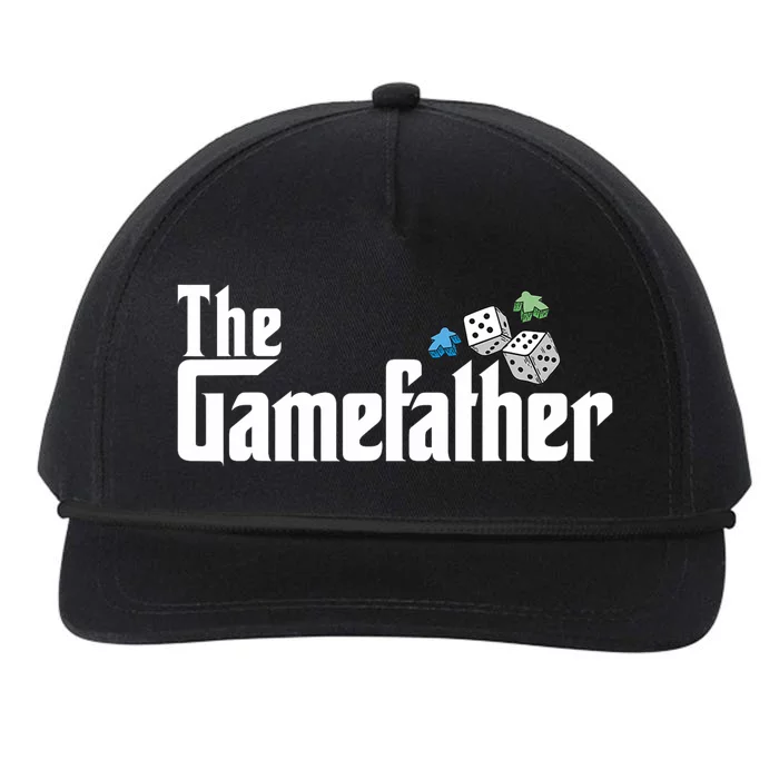 The Gamefather Playing Board Games Snapback Five-Panel Rope Hat