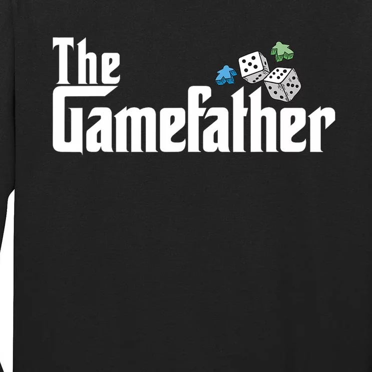 The Gamefather Playing Board Games Tall Long Sleeve T-Shirt