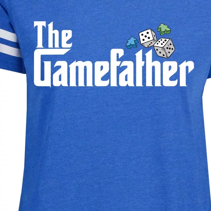 The Gamefather Playing Board Games Enza Ladies Jersey Football T-Shirt