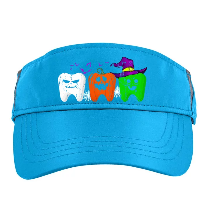 Teeth Ghost Pumpkin Witch Cute Dental Halloween Dentist Gift Adult Drive Performance Visor