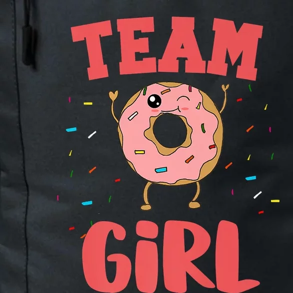 Team Girl Pink Gender Reveal Party Donut Baby Shower Daily Commute Backpack