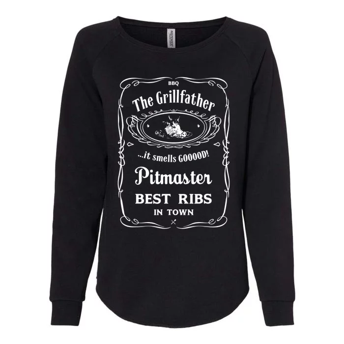 The Grillfather Pitmaster Gift Womens California Wash Sweatshirt